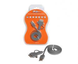 Зарядный дата - кабель 4 в 1 miniUSB/microUSB/для IPhone 4/5/6  от USB Airline ACH-4-13