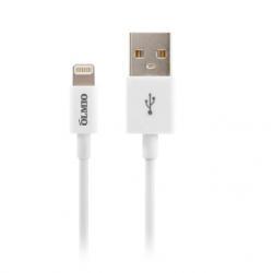 Кабель MFI USB 2.0 Apple iPhone/iPod/iPad с разъемом 8pin 1 м белый Olmio 038903