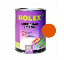 Эмаль алкидная RAL2009 оранжевая глубокая Holex 0,8 кг