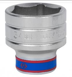 Головка торцевая стандартная шестигранная 1/2, 34 мм KING TONY 433534M