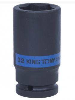 Головка торцевая ударная глубокая шестигранная 3/4, 32 мм KING TONY 643532M