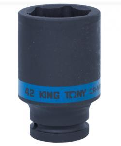 Головка торцевая ударная глубокая шестигранная 3/4, 42 мм KING TONY 643542M