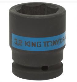Головка торцевая ударная шестигранная 3/4, 32 мм KING TONY 653532M