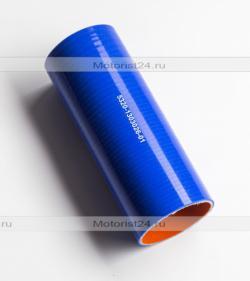 Патрубок силиконовый для КАМАЗ радиатора нижний (L200, d70) (4 слоя, 4мм) Синие
