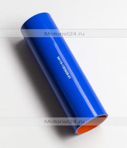 Патрубок силиконовый для КАМАЗ радиатора нижний (L265, d70) (4 слоя, 4мм) Синие