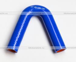 Патрубок силиконовый угловой 45° L150*150 d028