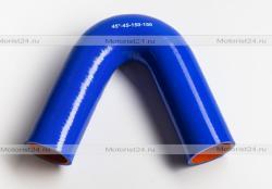 Патрубок силиконовый угловой 45° L150*150 d045