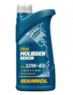 Масло моторное Mannol  10W-40 Molibden SN/CH-4 п/синтетическое  1 л пластик