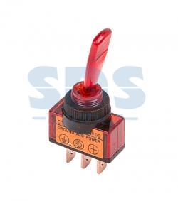 Тумблер 24V 20А (3c) ON-OFF однополюсный с красной подсветкой REXANT REXANT 364390