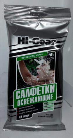 Салфетки влажные Hi-Gear освежающие 25 шт. *Л