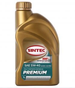 Масло моторное Sintec 5W-40 премиум ACEA A3/B4 синтетическое 1 л
