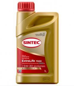 Масло моторное Sintec 5W-30 ExtraLife 7000 A3/B4 SL/CF синтетическое 1 л
