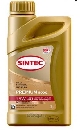 Масло моторное Sintec 5W-40 Premium 9000 A3/B4 SN/CF синтетическое 1 л