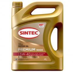Масло моторное Sintec 5W-40 Premium 9000 A3/B4 SN/CF синтетическое 4 л