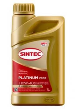 Масло моторное Sintec 10W-40 Platinum 7000 A3/B4 SN синтетическое 1 л