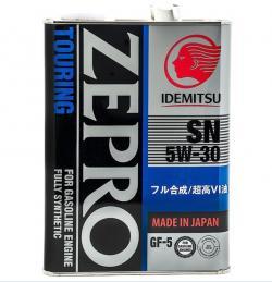 Масло моторное IDEMITSU 5W-30  ZEPRO TOURING синтетическое FS SN 4л / 5W30