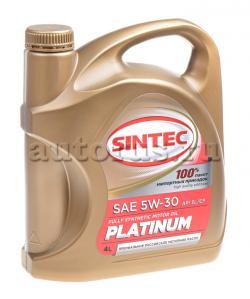 Масло моторное Sintec 5W-30 Platinum 7000 A3/B4 SL/CF синтетическое 4 л / 5W30