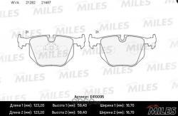 Колодки тормозные BMW X3 E83/X5 E53/3 E46/RANGE ROVER 02- задние LowMetallic Miles e410095