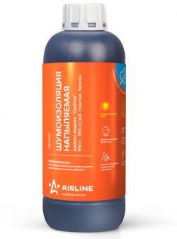 Шумоизоляция жидкая напыляемая Airline Optimal 1150 кг/м3 пластик. евробаллон 950 г