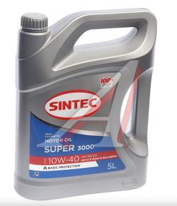 Масло моторное Sintec 10W-40 Super 3000 SG/CD п/синтетическое  5 л / 10W40
