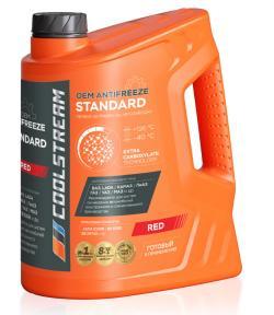 Антифриз CoolStream Standard 40 Red G12+ готовый -40 красный 5 л CS-010202-RD
