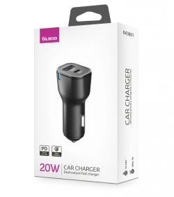 Зарядное устройство Olmio 20 W Type-C USB PowerDelivery QuickCharge черное