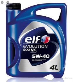Масло моторное ELF 5W-40 Evolution 900 NF A3/B4, SL/CF синтетическое  4 л