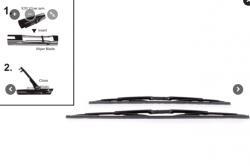 Щетки к-т каркасн, multi-clip, 650/26+550/22 bmw e39 95-04 STELLOX 201666SX