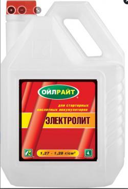Электролит 1,28 Oil Right 4 л