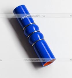 Патрубок силиконовый демпфер, усиленный d030 (d30, L160 гофрированный)