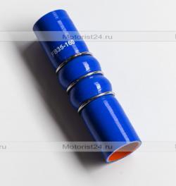 Патрубок силиконовый демпфер, усиленный d035 (d35, L160 гофрированный)