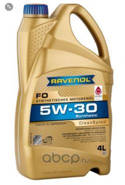 Масло моторное Ravenol 5W-30 FO A5/B5 SL/CF синтетическое 4 л 4014835722699 / 5W30