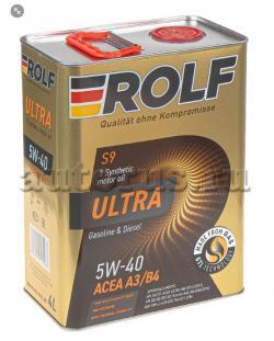 Масло моторное Rolf Ultra 5W-40 SP/CF ACEA A3/B4 синтетическое (металл)  4 л / 5W40