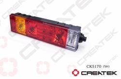 Фонарь задний с круглой фишкой SH, правый, CK5170, createk