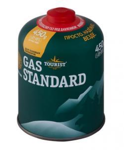 Газ баллон STANDARD - 450 г резьбовой TOURIST TBR-450