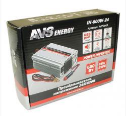 Конвертер  с 24 V на 220 V   AVS (600 вт)