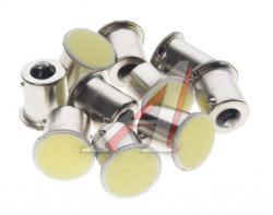 Лампа светодиодная 12V R10W BA15s COB White MEGA ELECTRIC   57706
