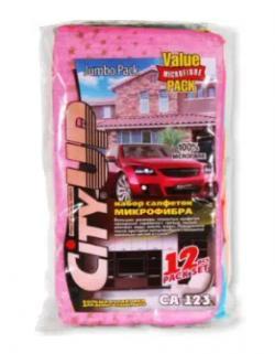 Салфетка City Up микрофибра универсальная 35 х 40 см 12 шт. СА-123
