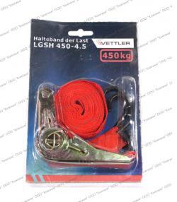 Стяжка груза  4,5м 450 кг с крюком 25 мм, --LGSH 450-4.5-