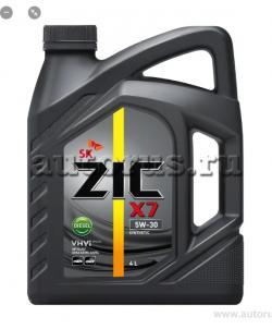 Масло ZIC X7 Diesel 5W30 моторное синтетическое 4 л