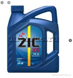 Масло ZIC X5 5W30 моторное полусинтетическое 4 л