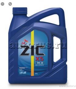 Масло ZIC X5 5W30 моторное полусинтетическое 6 л