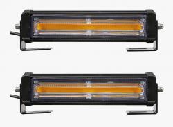 Проблесковая фара 20W COB (2*10W) 12-24V Amber 2шт