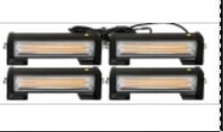 Проблесковая фара 40W COB (4*10W) 12-24V Amber 4шт