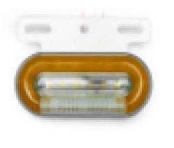 Указатель габарита LED жёлтый 24V, с подсветкой колеса и повортиником