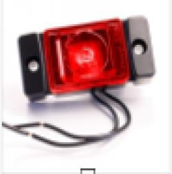 Фонарь габаритный LED красный кубик 12/24V