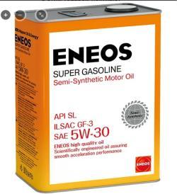 Масло ENEOS Super Gasoline SL 5W30 моторное полусинтетическое 4 л