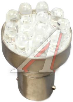 Лампа светодиодная 24V P21W BA15s 12 светодиодов Yellow MEGAPOWER  56262Y-24