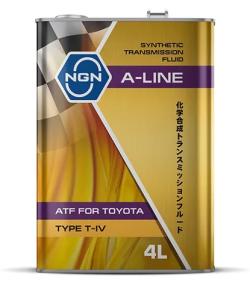 Масло трансмиссионное NGN A-Line ATF Type T-IV синтетическое 4 л V182575146