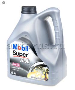 Масло моторное MOBIL Super 2000 X1 10W-40 полусинтетическое 4 л 150548
